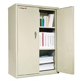 Fireproof Cabinet, 3 Shelves/2 Adjustable 36 x 19-1/32 x 44, Parchment