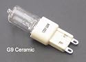 12 pcs G9 120v 25w Crispy Halogen Light Bulbs with ceramic base