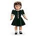 American Girl Molly's Evergreen Velvet Christmas Dress for Doll