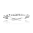 14k White Gold Wedding Anniversary Diamond Band Bridal Ring (HI, I, 0.25 carat)
