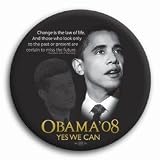 BUY ONE GET ONE FREE !!!! "Yes We Can" Barack Obama / John F. Kennedy Button - 3"