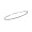 Diamond Fascination 14K White Gold Diamond Accent 7 Inch Bangle