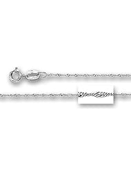 14K White Gold Singapore Chain (Width 0.8mm)