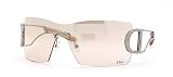 CHRISTIAN DIOR DIORLY 2/S 6LBFL RUTHENIUM BROWN MIRROR GRADIENT RIMLESS SHIELD SUNGLASSES.