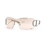 CHRISTIAN DIOR DIORLY 2/S 6LBFL RUTHENIUM BROWN MIRROR GRADIENT RIMLESS SHIELD SUNGLASSES.