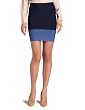 BCBGMAXAZRIA Womens Joelle Colorblock Skirt