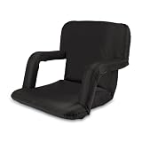 Exclusive By Picnictime Ventura Seat Portable Recliner With Armrests And Adjustable Backpack Straps/Black-New York Giants Super Bowl Champions (Digital Print)