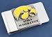 University of Iowa Pewter Money Clip NCAA