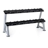 Fixed Pro Style Dumbbell Saddle Rack 6 Pairs