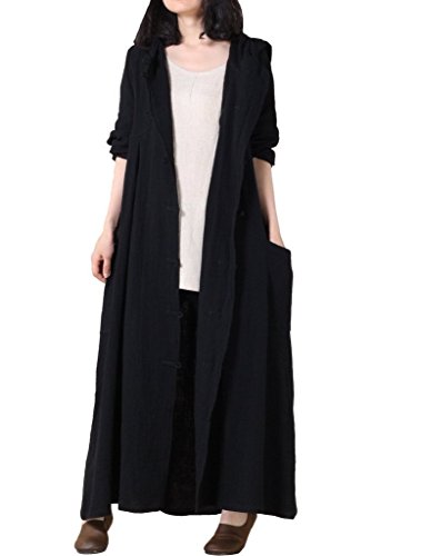 （モダンミス）Mordenmiss 無地ロングコート レデイース フード付き巫女さんローブ Halloween ハロウィン 男女兼用