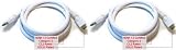 TWIN Pack PTC Premium GOLD Series HDMI 1.3a Category 2 Certified CL2 Rated Cable (24AWG), Netted Jacket - 6ft - WHITE