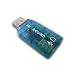 USB Sound Audio Mikrofon 3D Soundkarte Adapter Skype