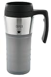 Copco 16 oz Approachable Contemporary Thermal Travel Mug, Grey