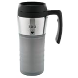 Copco 16 oz Approachable Contemporary Thermal Travel Mug, Grey by Copco
