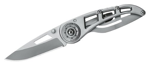 Gerber Einhandmesser Ripstop I, Stahl 440 A, Ganzstahl, Frame Lock, Clip