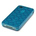 iPhone 4 4S 4G Cool Blue Spiral Circles Gel Case Cover Protector from Keep Talking Shop iPhone 4 Accessories