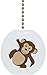 Monkey Jungle Safari Animal Ceramic Fan Pull