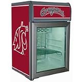 Washington State Cougars Logo Refrigerated Glass Door Cooler