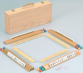 Childrens Toyshop  Toys : Fame 166W 166 White Western Mah Jongg Tiles Set