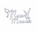 Aqua Miss March Bunny 16 inch Necklace