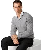 Apparel : Alfani Cashmere Double-Layer Trim Sweater