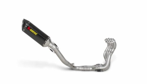 Akrapovic Evolution Exhaust with Hexagonal Muffler - Full System/Carbon Fiber