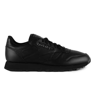 Reebok Men's REEBOK CLASSIC LEATHER RUNNING SHOES 10 Men US (BLACK/BLACK/BLACK)