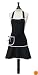 Jessie Steele Carmen Bib Apron, Black