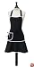 Jessie Steele Carmen Bib Apron, Black