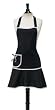 Jessie Steele Carmen Bib Apron, Black