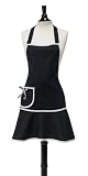 Jessie Steele Carmen Bib Apron, Black
