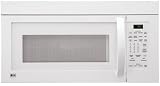 LG LMV1680WW 1.6 cu. ft. Over-the-Range Microwave Oven with 300 CFM Ventilation System, 1000 Cooking Watts, 10 Power Levels, Auto/Rapid Defrost and Auto Reheat: White