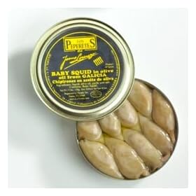 Los Peperetes Chipirones - Premium Baby Squid in Olive Oil by La Tienda