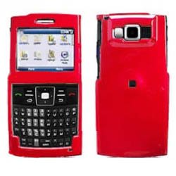 Fits Samsung Ace SPH-i325 i325 Sprint Snap on protector Faceplate Cover Housing Case - Solid Red