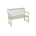 Gartenbank Sitzbank Parkbank Stockholm FSC Eukylyptus weiss