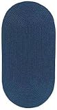 8'0 x 11'0 Capel Braids Woodrun - 475 Navy Oval