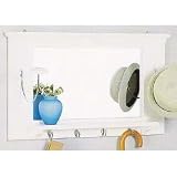 Wall Mirror - entryway (white/chrome) (30" x 18" x 10")