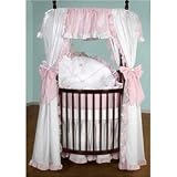 Darling Drapes Pillow - color pink gingham
