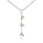 Triple Drop Freshwater Pearl Necklace - Clearance Final Sale