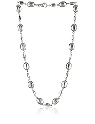 Zina Sterling Silver "Contemporary Collection" Baroque Mixed Bead Necklace
