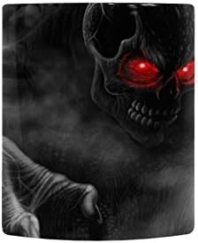 Custom Cool Skulls 3D Red Eyes Morphing Mug Sensitive Color Changing Coffee Cup by CLAN1984