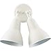 Quorum 690-2-6 Two Light Outdoor Flood Lamp, White Finish