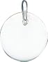 Sterling Silver Circle Disc Charm