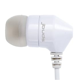 JBuds J2 Premium Hi-FI Noise Isolating Earbuds (White/Gray)