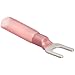 Morris Products 12254 Spade Terminal, Heat Shrinkable, Red, 22-16 Wire Size, #8 Stud Size  (Pack of 100)