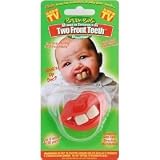 Billy Bob Two Front Teeth Baby Pacifier, Pink Lips