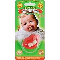 Billy Bob Two Front Teeth Baby Pacifier, Pink Lips
From Billy Bob Teeth
