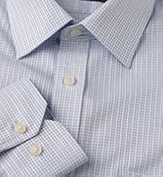 2" Longer Pure Cotton Quick Iron Grid Check Shirt