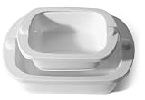 Keepeez 2-Piece Retangle Dish Combo (0.9-Quart Dish With Sealer & 2.5-Quart Dish With Sealer)