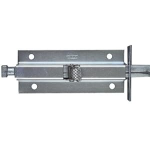 Zinc Plated 6" Foot Bolt Gate Latch By National